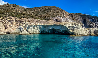 south of paros half day boat trip